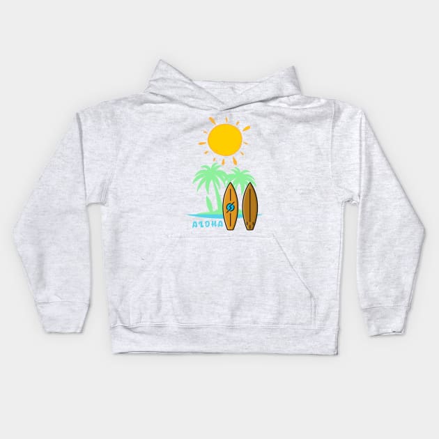 You don't have to live in Hawaii - or even be Hawaiian - to embrace the Aloha Spirit. Kids Hoodie by Your_wardrobe